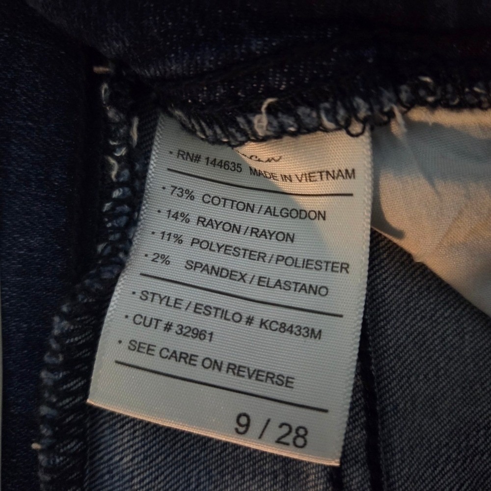 KanCan High Rise Skinny Jeans Raw Hem Button Fly NWT Sz 9/28 - Picture 6 of 8